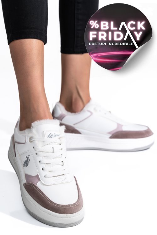 U.s. polo assn, pantofi sport white gezza