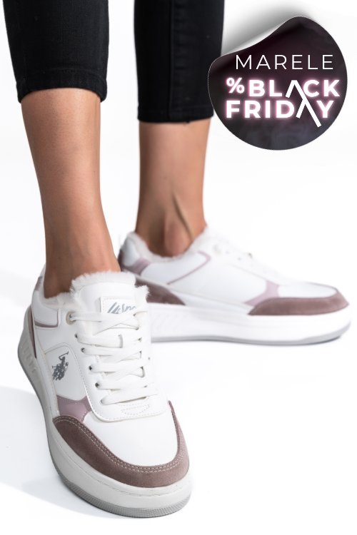 U.s. polo assn, pantofi sport white gezza