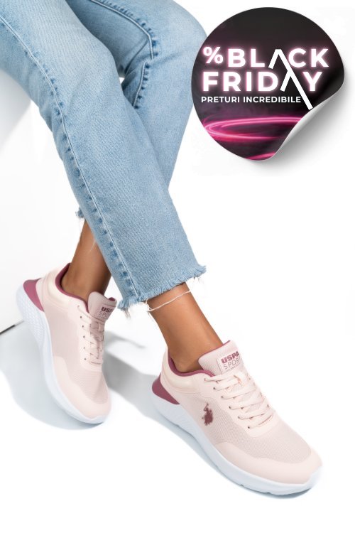 U.s. polo assn, pantofi sport pink belfast