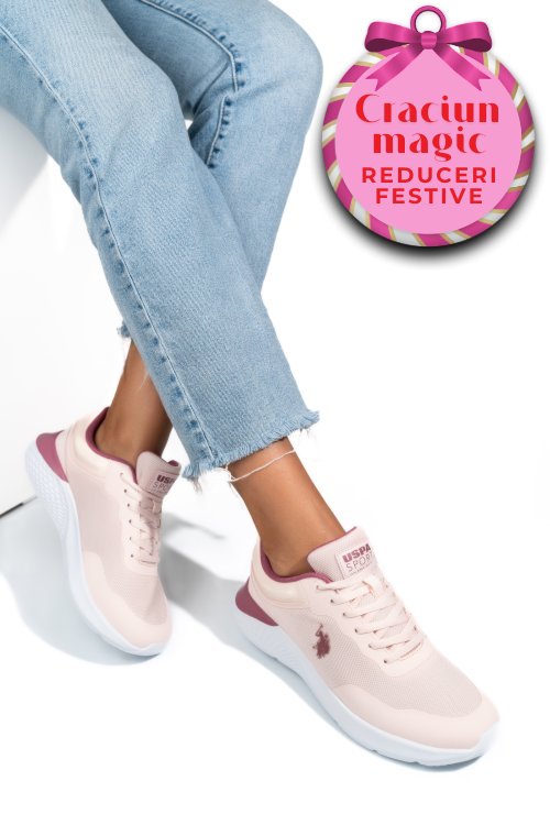 U.s. polo assn, pantofi sport pink belfast