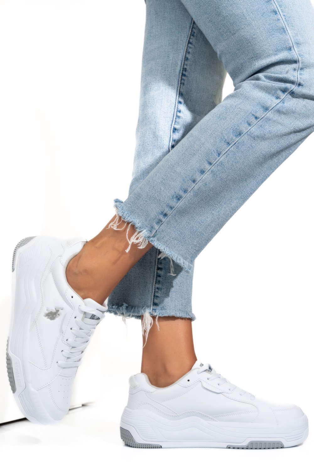 U.S. POLO ASSN, PANTOFI SPORT WHITE GREY JUDY