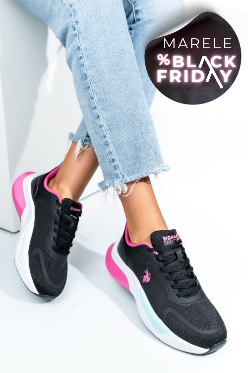 U.s. polo assn, pantofi sport black willy