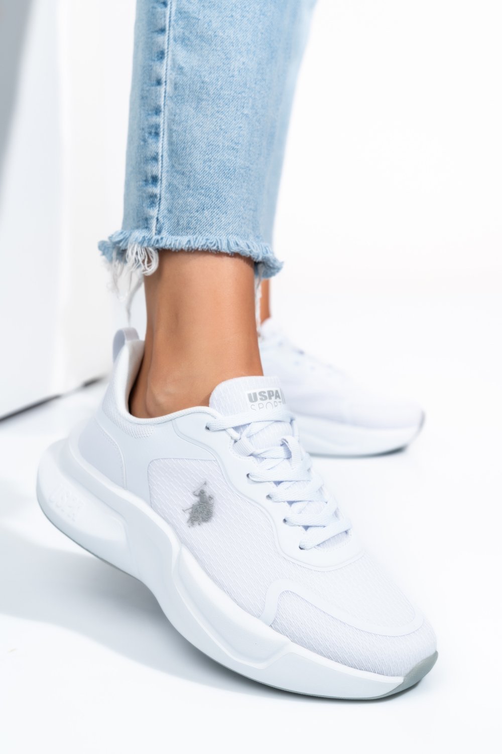 U.S. POLO ASSN, PANTOFI SPORT WHITE WILLY