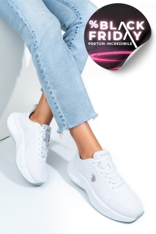 U.s. polo assn, pantofi sport white willy