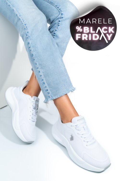 U.s. polo assn, pantofi sport white willy