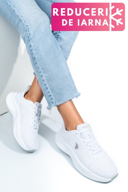 U.s. polo assn, pantofi sport white willy