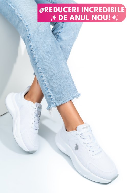 U.s. polo assn, pantofi sport white willy