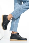 GHETE NEGRE PIELE NATURALA WSPK212A