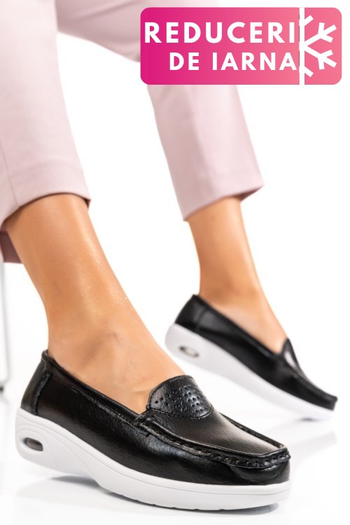 Espadrile black white piele naturala yspxr003