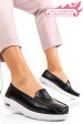 Espadrile black white piele naturala yspxr003