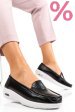 Espadrile black white piele naturala yspxr003