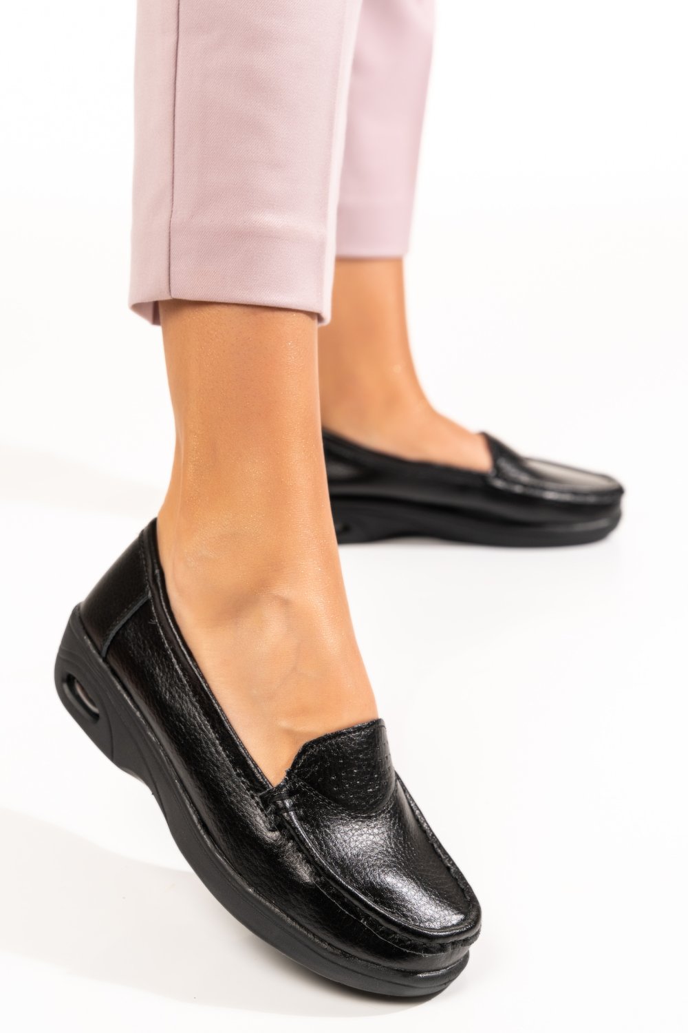 ESPADRILE BLACK PIELE NATURALA YSPXR003