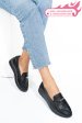 Mocasini negri piele naturala qspl793