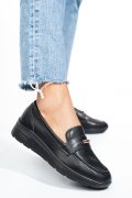 MOCASINI NEGRI PIELE NATURALA QSPL793