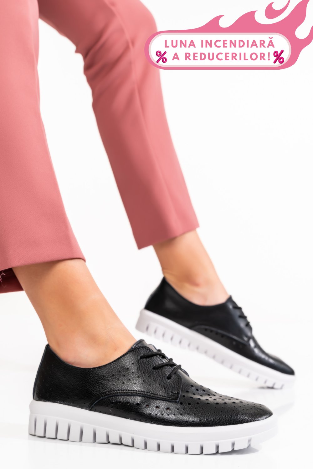 PANTOFI SPORT BLACK PIELE NATURALA JSPY7863