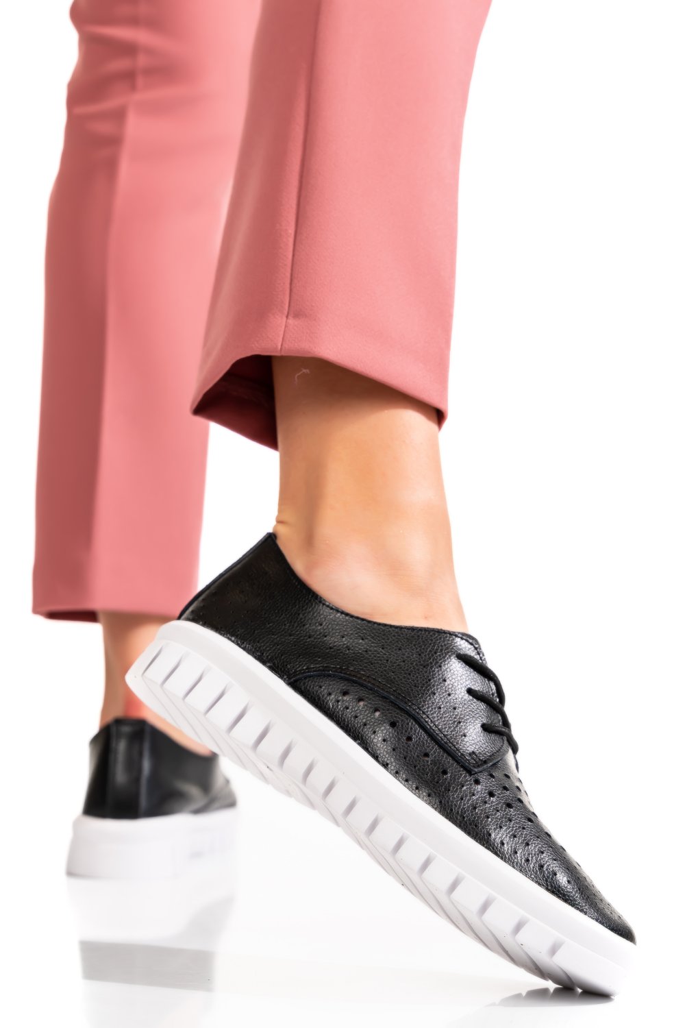 PANTOFI SPORT BLACK PIELE NATURALA JSPY7863