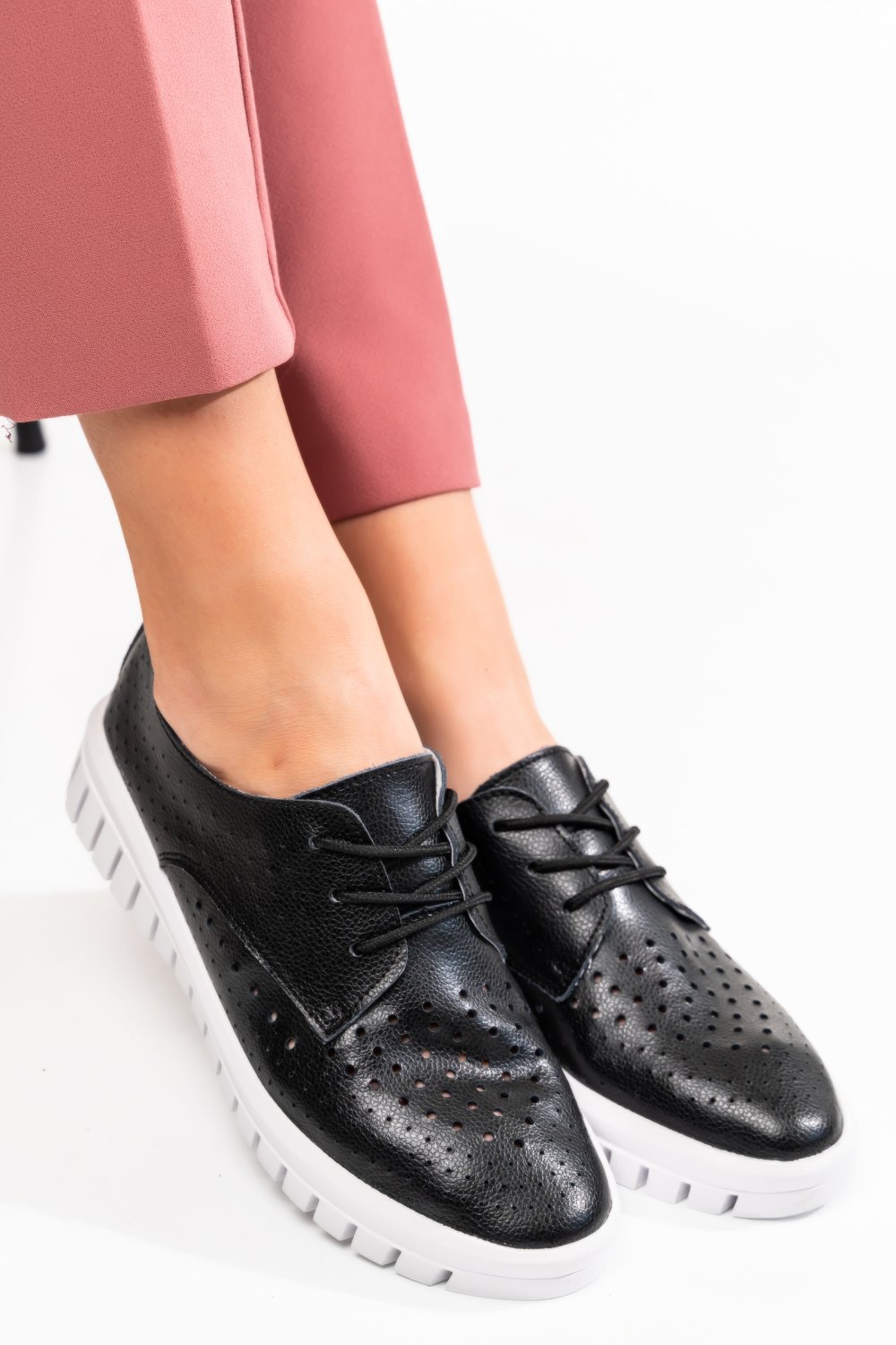 PANTOFI SPORT BLACK PIELE NATURALA JSPY7863