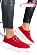 Pantofi sport rosii piele naturala intoarsa aspw202318