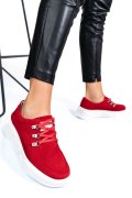 PANTOFI SPORT ROSII PIELE NATURALA INTOARSA ASPW202318