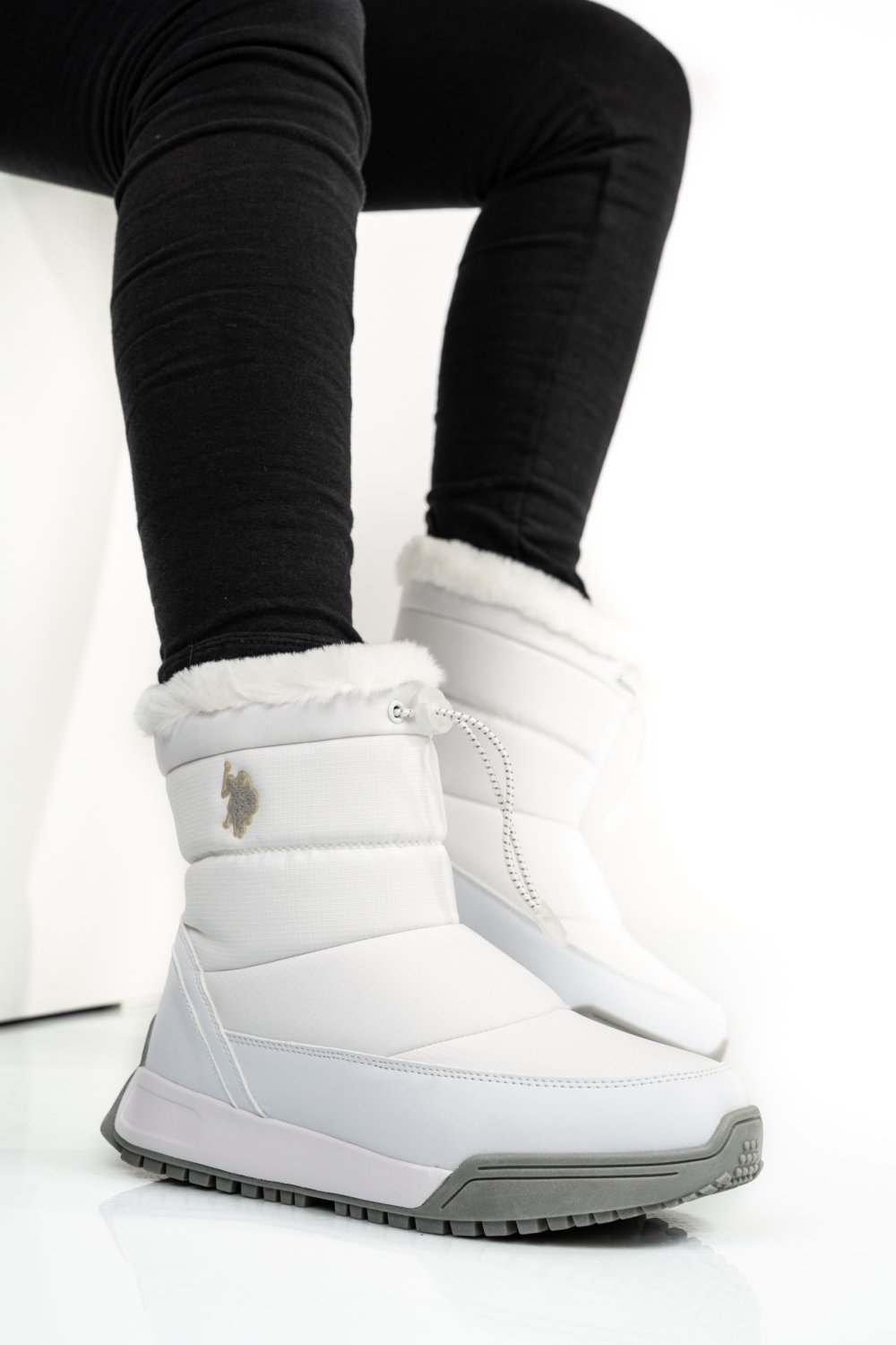 U.S. POLO ASSN, GHETE DAMA WHITE RAINY