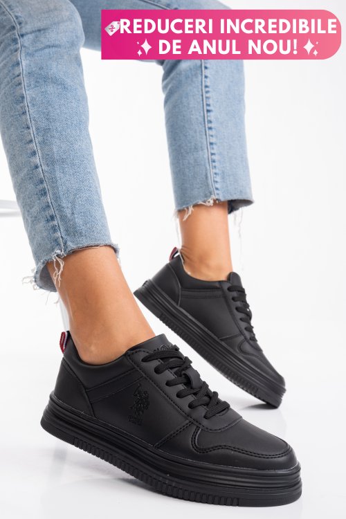 U.s. polo assn, pantofi sport black suri-1pr