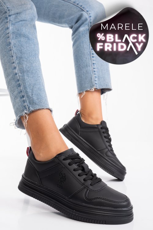 U.s. polo assn, pantofi sport black suri-1pr