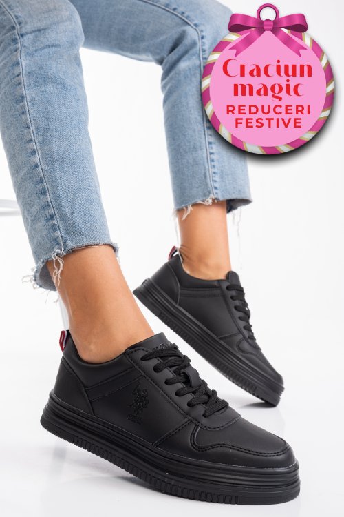 U.s. polo assn, pantofi sport black suri-1pr