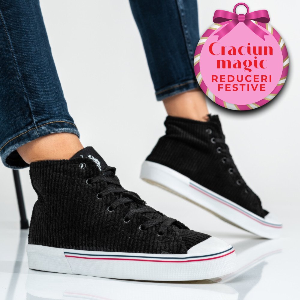 U.S. POLO ASSN, PANTOFI SPORT BLACK PENELOPE-2PR