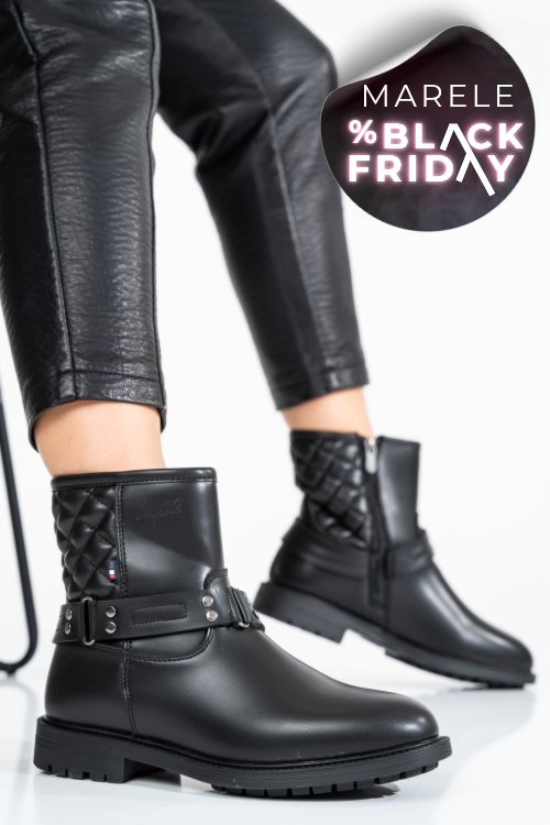 U.s. polo assn, ghete dama black bloom