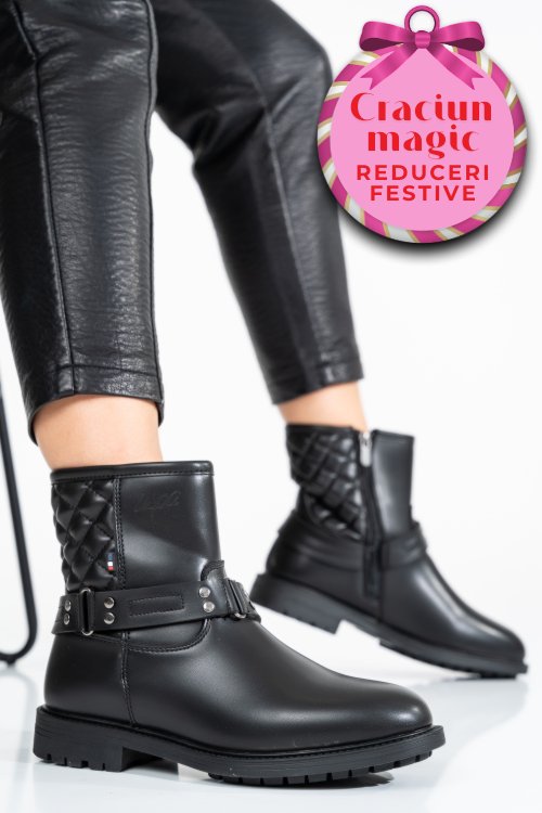 U.s. polo assn, ghete dama black bloom