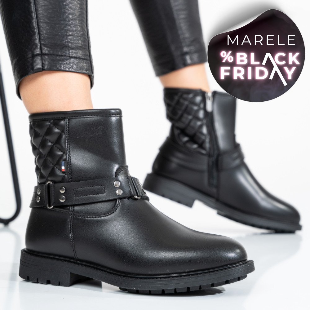 U.S. POLO ASSN, GHETE DAMA BLACK BLOOM