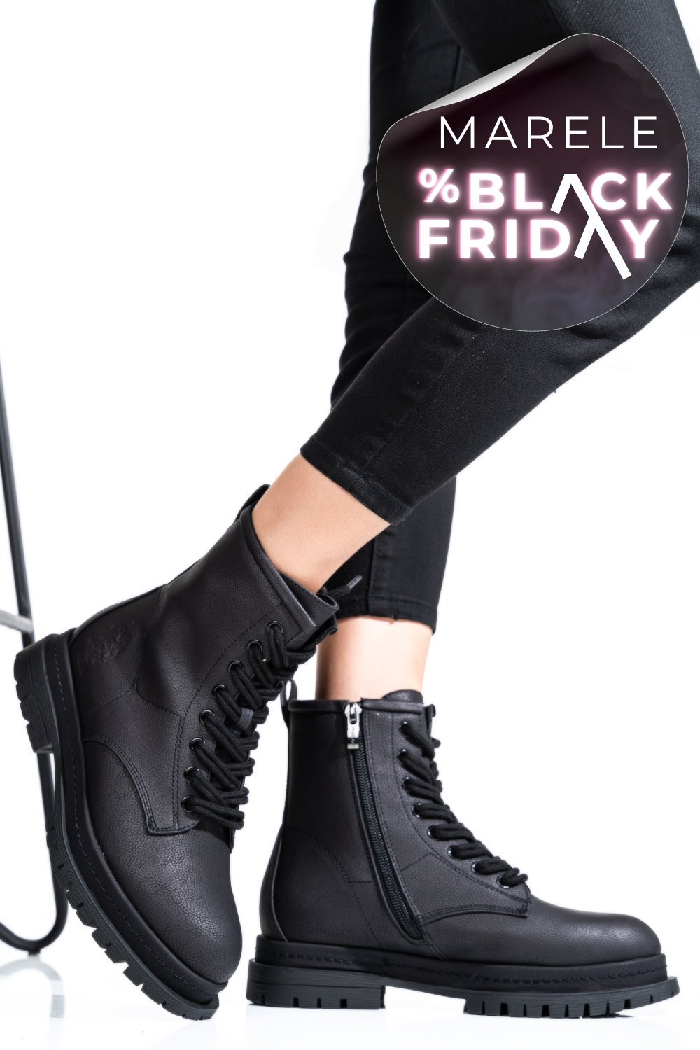 U.S. POLO ASSN, GHETE DAMA BLACK EMMA