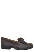 MOCASINI GRI INCHIS PIELE NATURALA INTOARSA 2S77110