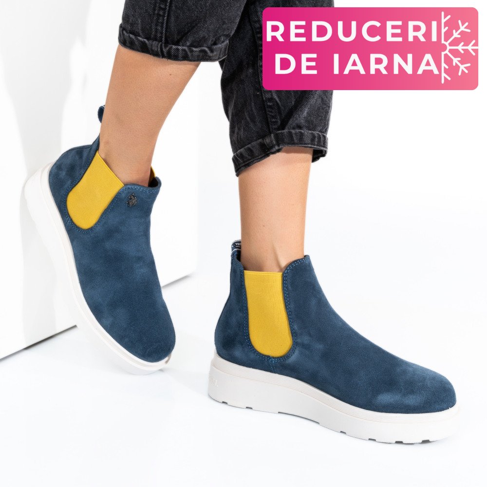 U.S. POLO ASSN, GHETE DAMA NAVY YELLOW PENNY004