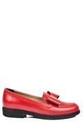 MOCASINI ROSII FEMEI PIELE NATURALA 2S77110