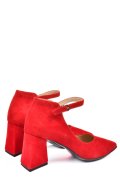 PANTOFI ROSII PIELE NATURALA INTOARSA 5PC505