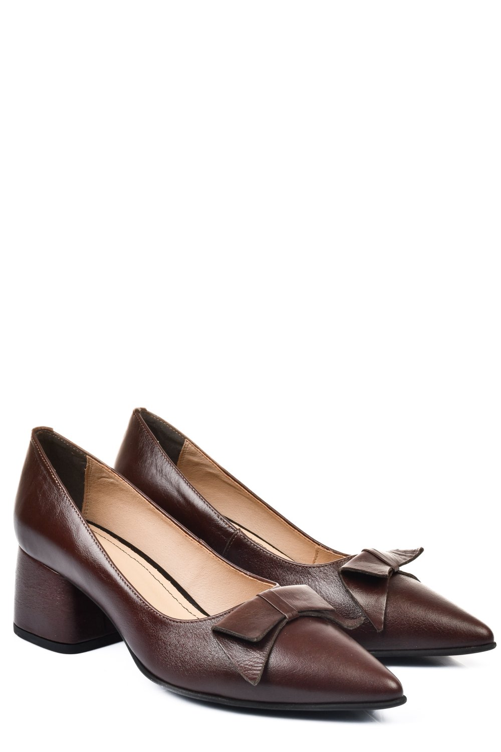 PANTOFI MARO INCHIS PIELE NATURALA 1PC455