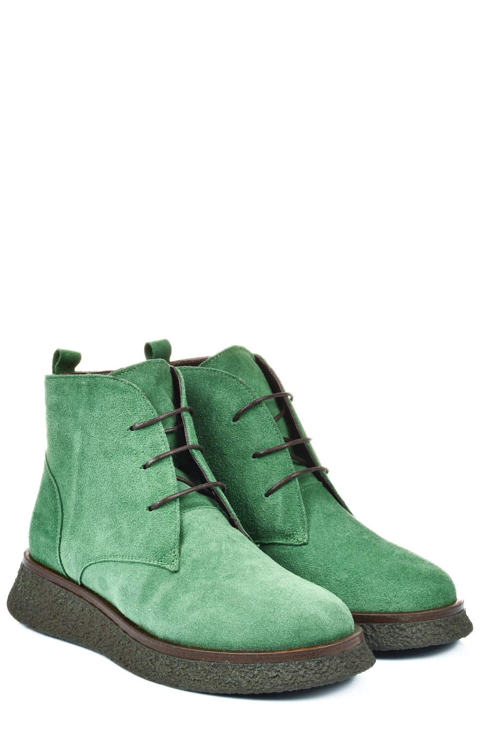 GHETE VERZI PIELE NATURALA INTOARSA 2PC22832SP