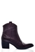 BOTINE DAMA CU TOC MIC PIELE NATURALA BORDO SNK WS77H-224H25