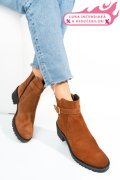GHETE CAMEL PIELE NATURALA INTOARSA 1S77537