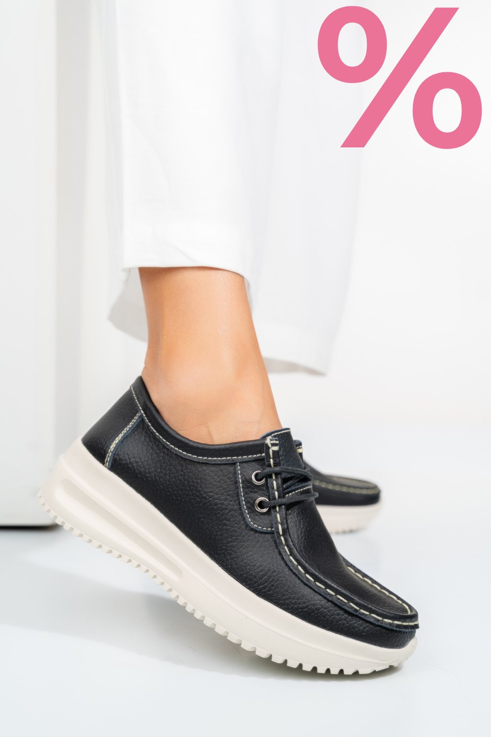 MOCASINI NEGRI PIELE NATURALA MSPM216