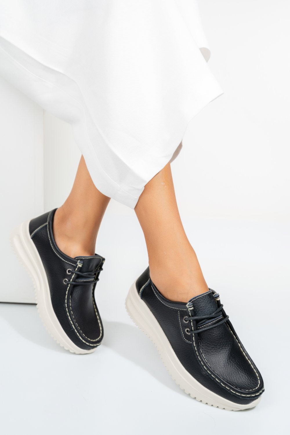 MOCASINI NEGRI PIELE NATURALA MSPM216