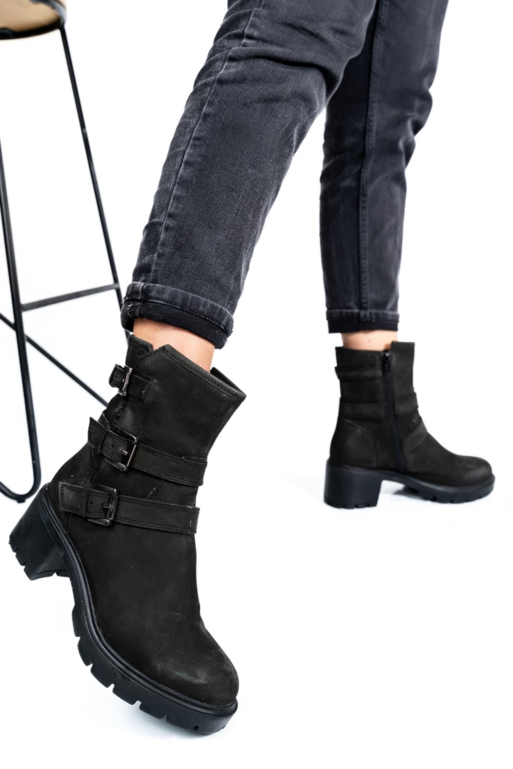 GHETE DAMA PIELE NATURALA NBK NEGRE TOC MIC 7S77768