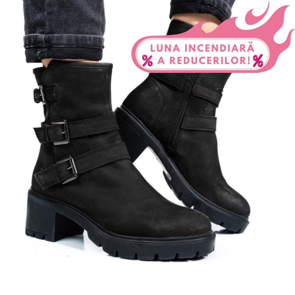 GHETE DAMA PIELE NATURALA NBK NEGRE TOC MIC 7S77768