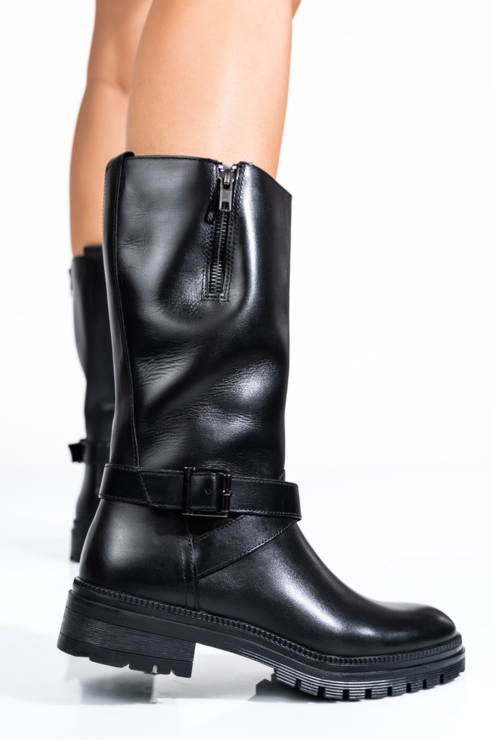 CIZME DAMA CAPTUSITE PIELE NATURALA NEGRE WB54H07