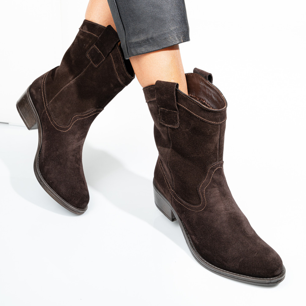 CIZME DAMA PIELE NATURALA INTOARSA MARO INCHIS 2S7702841SP