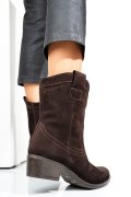 CIZME DAMA PIELE NATURALA INTOARSA MARO INCHIS 2S7702841SP