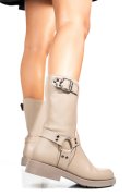 CIZME BEJ PIELE NATURALA 242832NP