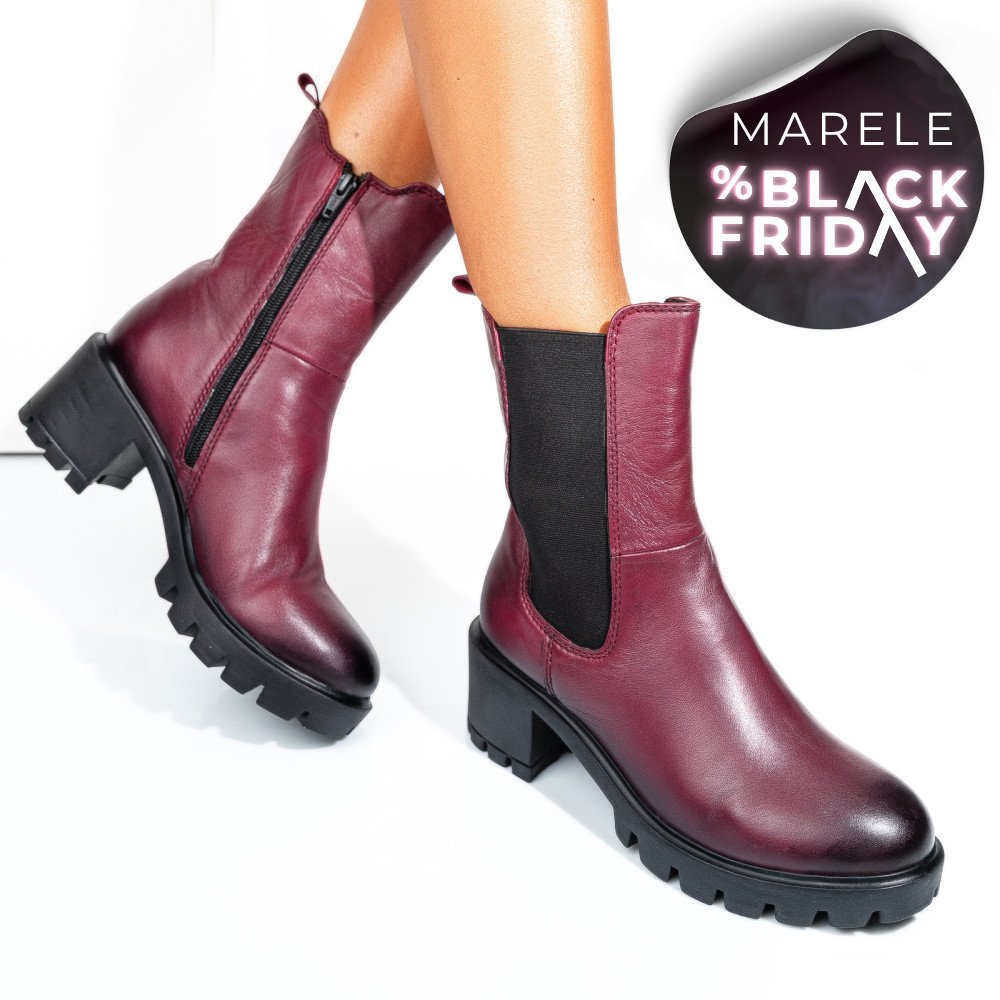 GHETE DAMA PIELE NATURALA BORDO TOC MIC 8S77799