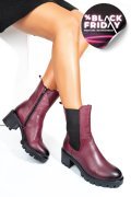 GHETE DAMA PIELE NATURALA BORDO TOC MIC 8S77799
